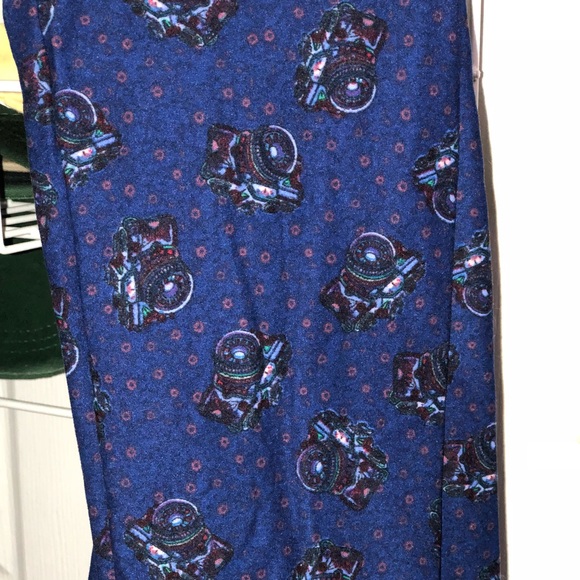 OS Blue camera leggings - Picture 2 of 3